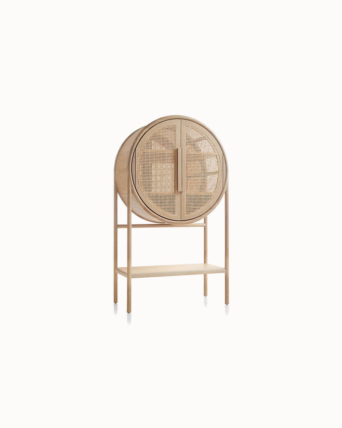 West Natural Cane Bar Cabinet - الصورة 2